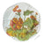 George Jones & Sons Victorian Botanical Brown Transferware Plate Aesthetic C 1884 Familiar Flowers