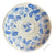 Antique English Transferware Light Blue & White Plate Oak Leaf