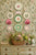 12 Piece Majolica Pink & Green Transferware Instant Platewall Vintage English Plates Butterflies