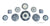 10 Piece Instant Overdoor Collection Platewall Blue Antique & Vintage English Transferware
