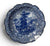 Vintage Scalloped Blue Transferware Plate Chintz Border