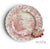 Fragments of Grace No. 32~The Swan at Rosewater ~ Cascading Waterfall Red Transferware Plate