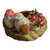 Fragments of Grace No. 23 The Pomegranate Nest - Majolica Bird Nest Candle Holder