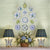 14 Piece Majolica Blue & Green Transferware Instant Platewall