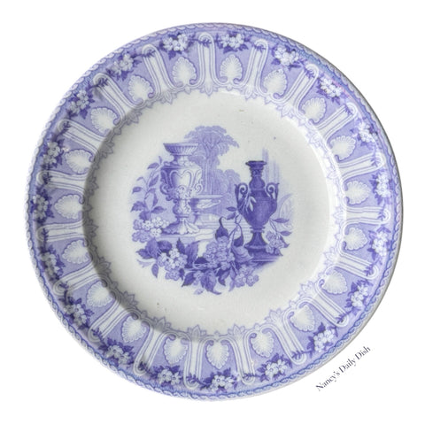 Davenport Lavender Transferware Plate