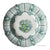 Antique c.1830s Elijah Jones “The Cabinet” Polychrome Teal Green Transferware Soup Plate