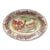 Polychrome Brown Transferware Oval Serving Bowl Children Horses Pastoral Davenport Rural Scenes