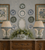 RESERVED FOR ANNA 11 Piece Blue & Green Transferware Instant Platewall  Plate & Platter Collection