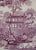 Purple Transferware Tonquin 10" Plate Clarice Cliff Staffordshire Vintage