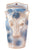 Pair of Blue and White Bull / Cow Head Wall Pocket Planter Vases