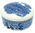 Blue & White China Miniature Vintage English Trinket Box / Salt Cellar Transferware