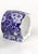 English Transferware Blue Calico Chintz Floral Napkin Ring RARE