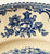 Lg Blue & White Transferware Charger Round Platter Haddon Hall British Castles Roses Johnson Bros