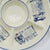 Blue & White Advertising English Ironstone 6 Section Hors d'oeuvre Appetizer Tray French Boots / Cheeses /  Butcher Counter Display