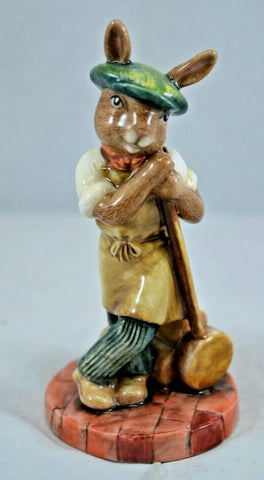 Only 500 Produced! Vintage Royal Doulton Bunnykins Saggar Maker Rabbit Figurine Staffordshire Potteries