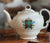 Rare Vintage Scottish Tartan Plaid Teapot w/ Thistle & Clan Lindsay