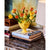 Yellow Artichoke Majolica Tulipiere Flower Vase