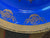 Vintage Bavarian English Setter / Springer Spaniel Plate Cobalt Blue & Gold Encrusted Scroll Border