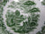 Antique Staffordshire Green Transferware Salad Plate Grecian Ridgway  Staffordshire Beehive Stamp