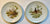Pair of Vintage Bavarian Woodland Game Birds Snipe Pheasant in the Forest Plates Green Trim