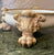 C. 1891 Limoges RARE Jean Pouyat French Elephant Handle Jardiniere & Claw Foot Plinth Stand  Hand Painted Lily