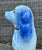 LG Pair Vintage Flow Blue & White English Staffordshire Spaniel Dog Figurines