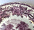 Vintage PurpleTransferware Dinner Plate Grapes Vines Grazing Cows Cattle Cottage Horse