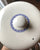 English Blue & White Transfer CHEESE Dome & Slab / Dairy Egg Holder