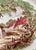 Polychrome Brown Transferware Platter Children Horses Pastoral Davenport Rural Scenes