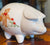 Vintage Mason’s English Ironstone Figural Pig Piggy Bank W/ Teddy Bear 🧸 Motif