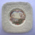 Stunning Royal Cauldon Square Brown Transferware Plate Embossed / Relief Sunflower Border Frames Mounting Fishing Scene #7