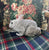 New Antique Style Figural Shaped Gray 🐇 Bunny Rabbit Pillow