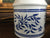 Blue & White FINEST ENGLISH STILTON CHEESE Jar Fortnum & Mason English Ironstone Advertising Canister