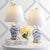 New PAIR Chinoiserie Blue & White Prunus & Sparrow Birds Ginger Jar Lamps w/ Shades