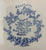 Vintage Charlotte Embossed Blue English Transferware Soup Tureen Victorian Roses