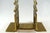 Pair of Vintage / Antique Brass Chinoiserie Pagoda Book Ends Bookends