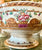 Antique 1890 Furnival English Polychrome Lustre Transferware Footed Punch Bowl Compote Soup Tureen