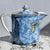 RARE Antique Chintz Blue Butterflies & Leaves Transferware Royal Winton Syrup Pitcher Furnese