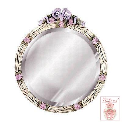 Bow Top Dressing Mirror