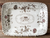 English Victorian Chelsea Brown Transferware Platter Aesthetic Movement P B & S
