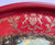 Vintage English Tole Toleware Red Tray Flock of Sheep Scene Derwent River Chatsworth House