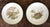 Pair of Vintage Bavarian Woodland Rabbits in the Forest Plates Green Trim