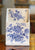 RARE Charlotte Blue English Transferware Wall Mount Pen & Paper Holder Roses