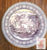 Purple Toile Cookie Tray Transferware Charger Platter Grazing Cattle Sheep Castle