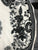 Vintage Spode Copeland Black Transferware Plate Spode May Urn Fruits Flowers