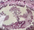 Rare Bishop & Stonier Athena Purple Transferware Small Tray Platter Scrolls Roses