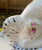 Vintage Pink & Cream Shabby Roses Chintz English Staffordshire Spaniel Dog Figurine