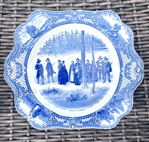 Gorgeous Half Imari Floral PolychromeHalf Blue Transferware