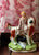 Pair of Kent King Charles Cavalier Spaniel Staffordshire Dogs & Children Boy & Girl Figurines