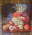 Basket of Fruit Colorful Needlepoint Petit Point Wool Pillow Cover